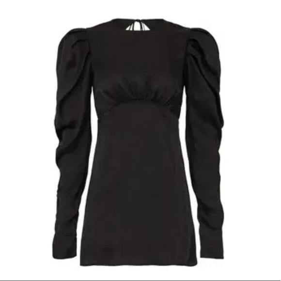 Andamane Dress Hope Mini Black Jacquard Print 2 - Picture 2 of 12